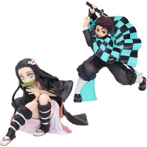 Demon Slayer GK Kamado Nezuko Anime Action Figure Model PVC Kamado Tanjirou Statue Collection Toy Desktop Decoration Figma