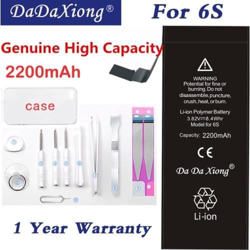 Hot DaDaXiong Lithium Battery For Apple 6S 6GS Internal Replacement Bateria 2200mAh For iPhone Retail Package