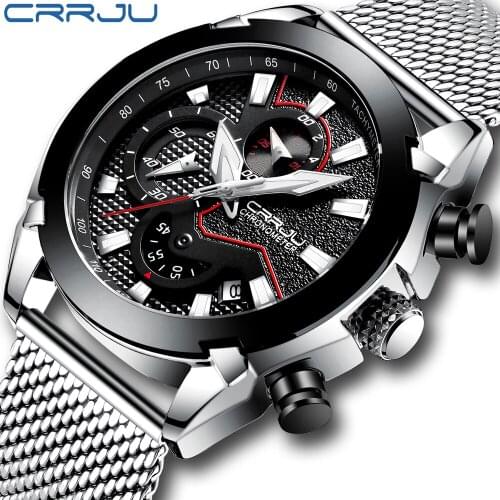 Mens Black Dial Watch Military Date Quartz Strap Mesh Strap Mens Luxury Waterproof Sports Clock