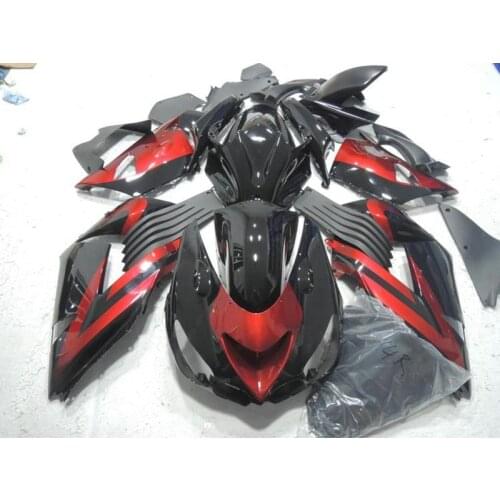 Unpainted injection mold fairing kit For Kawasaki ZX14R 06 07 08 09 2006-2009 wine red black ZX14R fairings set OP36