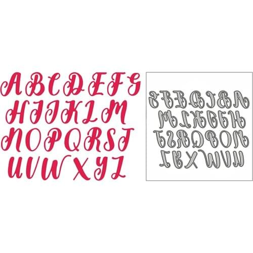 New Fancy ABC Alphabet Letter 2021 Metal Cutting Dies for DIY Scrapbooking and Card Making Decor Embossing Craft No Stamps Set