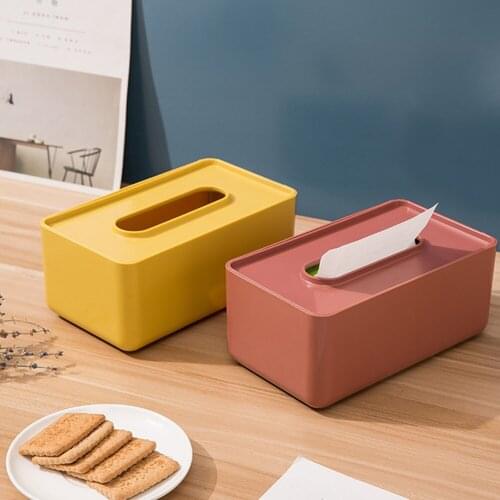 New Tissue Holder Home Wet Tissue Storage Box Desktop Toilet Paper Storage Case Napkin Dispenser Plastic Tissue Box