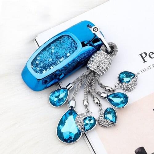 New Soft TPU Quicksand Car Key Cover Case For Audi Q8 C8 A6 A7 A8 2018 2019 Auto Styling Protection Shell Keychain Accessories