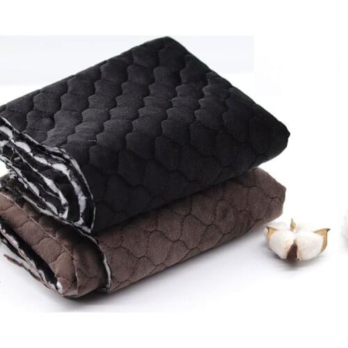 Thick Quilted Velveteen Bonding Fabrics DIY Sewing Coat Cushions Sleepwear Handmade Crafts Patchwork Tissu Costura 50X145cm
