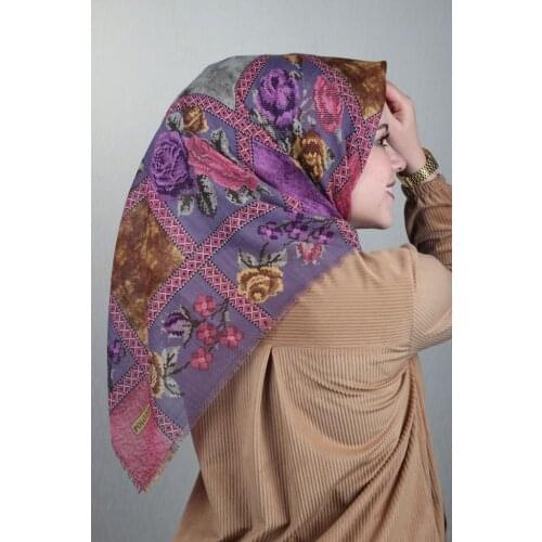 POLOİST LINEN FLAMLI SCARF KANEVİÇE DESEN-227 - RENK-11