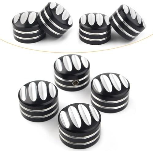 Motorcycle Engine Piston Screw Cover Caps CNC Aluminum For Harley all Twin Cam models 1999-Later 4Pcs/Set