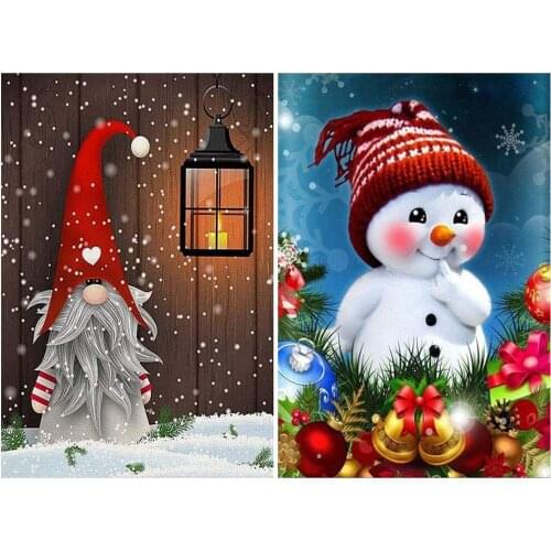 Christmas Village DIY Embroidery 11CT Cross Stitch Kits Needlework Craft Set Printed Canvas Cotton Thread Home Wholesale