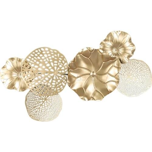 Nordic iron metal wall decoration light luxury wall pendant restaurant background wall decoration accessories