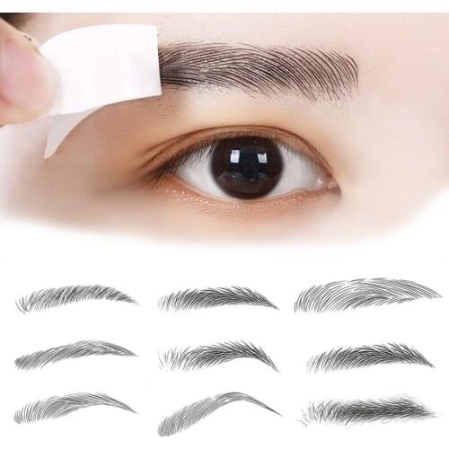 6D tattoo eyebrow stickers Magic 6D Hair-like Authentic Grooming Shaping Makeup Brow Shaper Fake eyebrows waterproof SU373