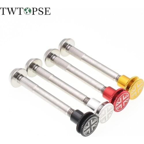 TWTOPSE British Flag Titanium Bicycle Rear Shock Bolt For Brompton Folding Bike 11g Suspension Screw Alloy Nut For 3sixty Parts