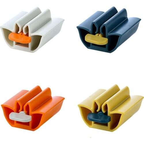 High Quality Home Plastic Toothpaste Squeezer Tube Easy Dispenser Rolling Holder Bathroom Supply Tooth Cleaning Accessories