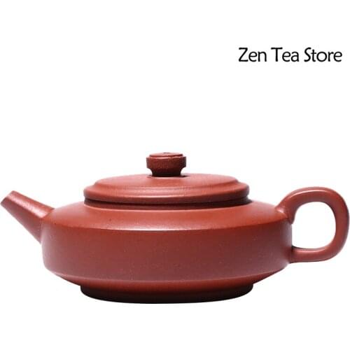 200ML Yixing Purple Sand Beauty Health Teapot Zisha Teaset Manual Pot Original Ore Red Cinnaba Kung Fu Tea Set Gift Tea Ceremony