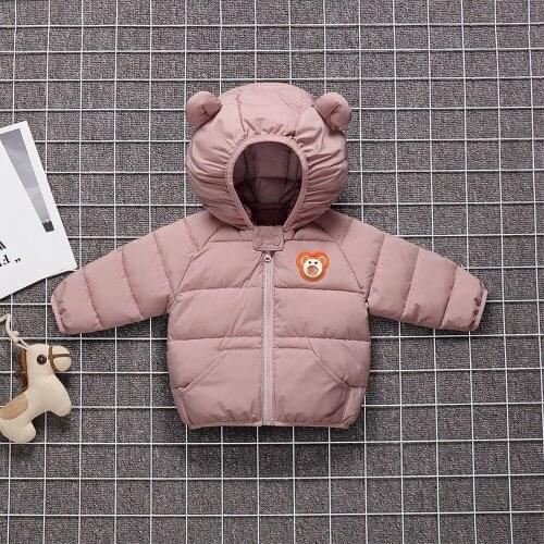 2020 Autumn Winter Hooded Children Down Jackets for Girls Candy Color Warm Kids Down Coats for Boys 1-6 Years Outerwear Clothes