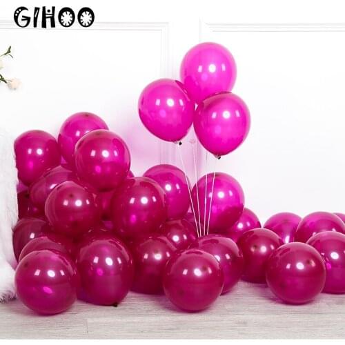 30/50pcs party decoration latex balloon macaron wine red 10 inch latex balloon happy birthday party wine red balloons