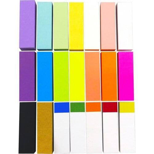 4A Sticky Notes, 50x15mm, Small Size,21 Different Colors, Self-Stick Notes, 100 Sheets/Pad,21 Pads/Pack, 4A 501521