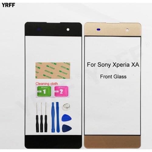 5.0 inch Panel For Sony Xperia XA F3111 F3113 3115 Front Outer Glass Screen Panel (No LCD Touch Screen)