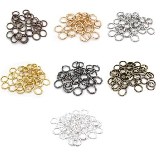 600Pcs/lot ) 6mm Dia Pick 4 Colors Open Jump Rings DIY Jewelry Findings(w02944)Free Shipping