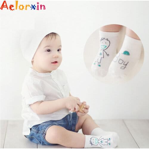 Aelorxin Cotton Boys Girls Socks Newborn Baby Socks Cute Cartoon Animal Floor Childrens Socks Kids Leg Warmer Soft Baby Sock