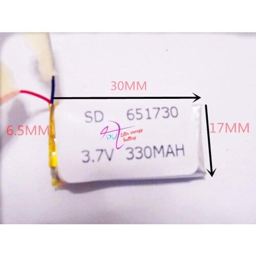 3.7v tablet battery 651730 small toys MP3 MP4 GPS navigation mobile power 701,730