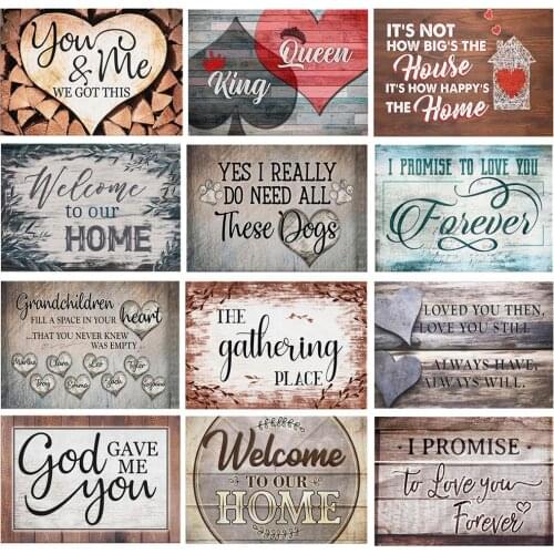Diamond Embroidery Text "Love Home You&me"5D DIY Diamond Painting Mosaic Full Drill Picture Rhinestone Wall Home Decoration Gift