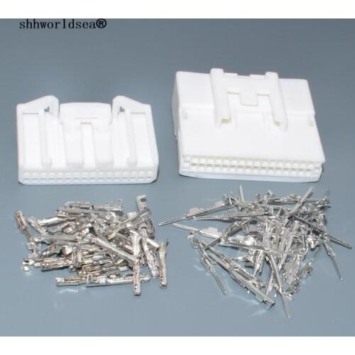 Shhworldsea 32 pin 0.7mm car female male Connector Plug Housing Socket Without Terminal 1318747-1 For Nissan