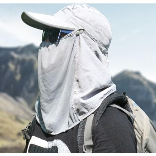 BomHCS Fishing Hat Folding Sun Hat 360-Degree UV Protection Adjust Cap for Men Women Hiking Fishing Outdoor Yard Garden Working