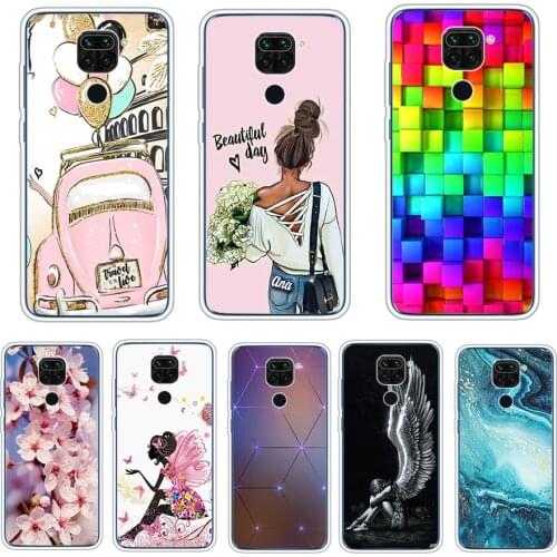 For Xiaomi Redmi Note 9 Cases cartoon Soft Tpu Phone Back On Redmi Note 9 Silicon Cover Redmi Note 9 Bumpers Shell Funda