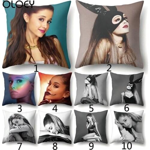 Decorative Polyester Pillow Case Modern Home Decorative Ariana Grande Cushion Cover For Living Room Bed