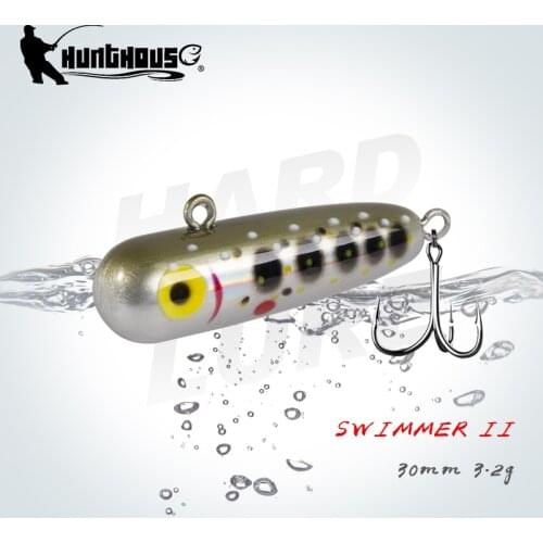Hunthouse SWIMMER II Pencil Fishing Lures Sinking Hard Baits 30mm 3.2g Bass Trout Tackle Long Casting Artificial Wobbler