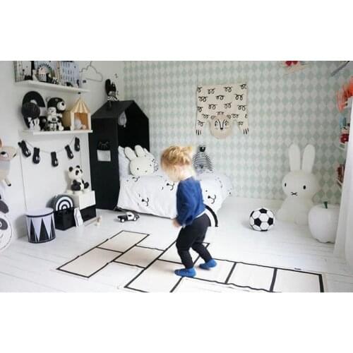 INS Baby Racing Games Adventure Play Mats Cotton Games Carpet Room Decoration Children Bedding Toy Kids Gift Number Mat Carpets