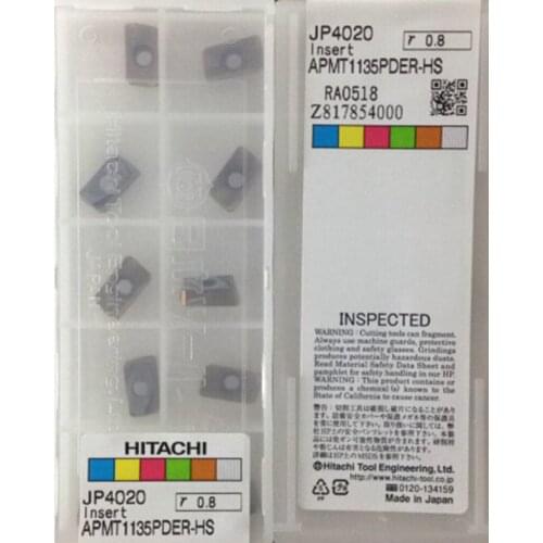 APMT1135 PDER-HS JP4020 100pcs/set 100% Original made in Japan HITACHI Carbide insert