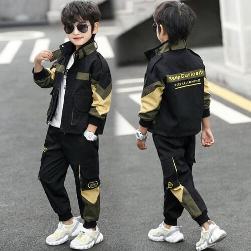 Children Clothing Set 2021 Spring Autumn Teen Boys Clothes Set 2pcs Outfit New Kids Clothes Set For Boys Tracksuit
