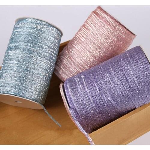 3mm Color Onion Ribbon Glitter Embroidered Onions Ribbon for Wedding Cake Gift Wrapping DIY Craft Decor Supplies (10meters/lot)