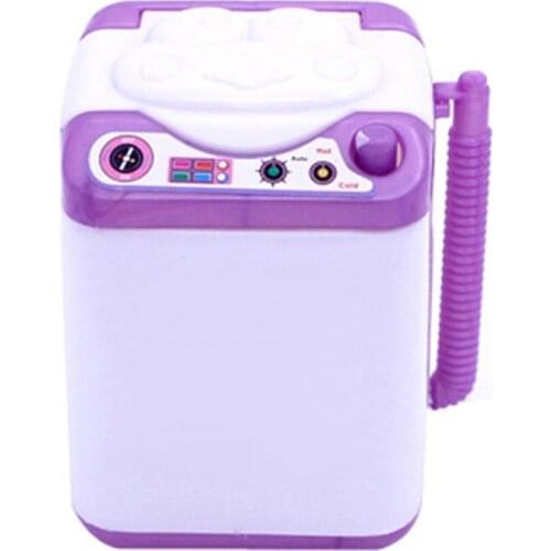 Doll Washing Machine Cute Colorfast Silicone Mini Washing Machine Toy Doll House Accessories Kids Girls Toy