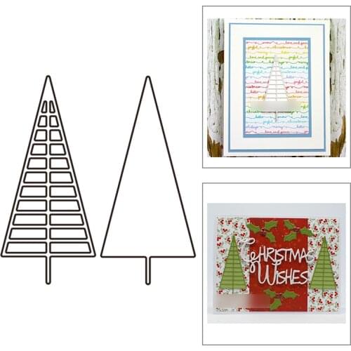 2021 New Christmas Tree and Shadow Metal Cutting Dies For DIY Craft Making Greeting Card Album Paper Scrapbooking No Stamps Sets