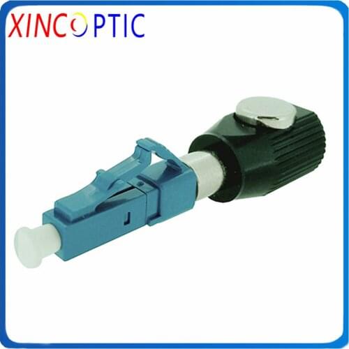 Metal Round Type LC Bare Fiber Optic Adaptor,LC/UPC Round Type Fiber Optic Adapter Coupler Connector