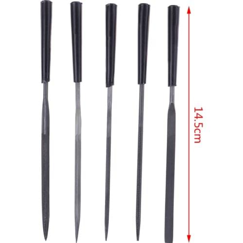 5Pc Steel Needle File Set Files For Metal Glass Stone Jewelry Wood Carving Craft Tool