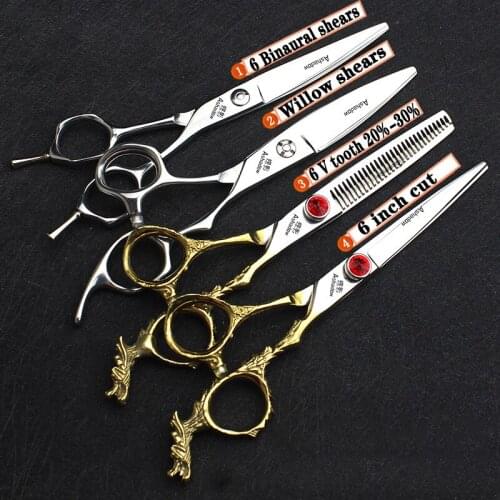 New Chunker scissors precision scissors hairdressing scissors 6 inch for hairdressers barber accessories haircuts Custom logo