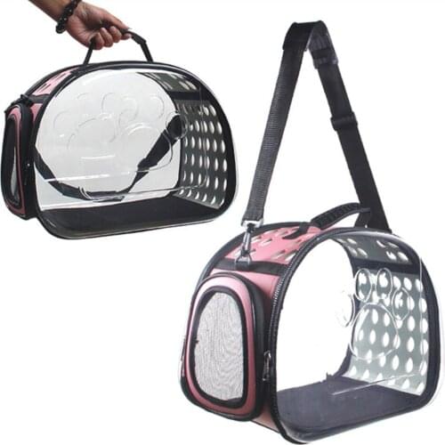 Carrier for Pet Cat Puppy Outside Waterproof Dog Cat Carrier Handbag Pet Bag Transparent Pet Carriers Bag For Small Cat Dogs