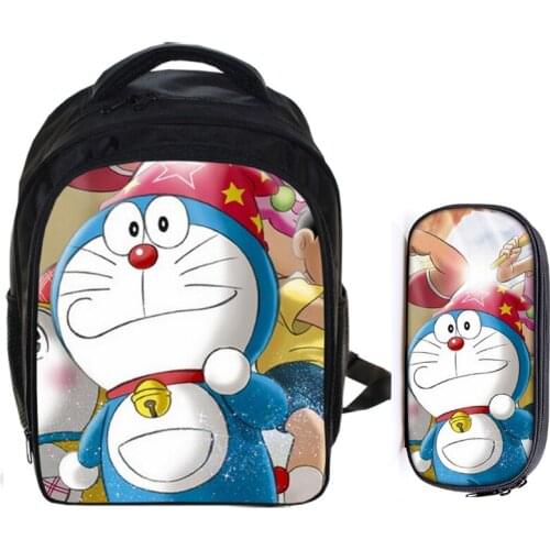 13 Inch Doraemon Backpack Children Cartoon Backpacks Boys Girls SchoolBag For Kindergarten Daily Backpack Kids BookBag