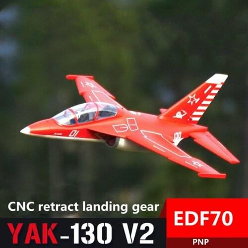 MS 70mm Yak-130 Yak130 V2 Ducted Fan EDF Jet 6S 6CH With Flaps Retracts PNP EPO RC Airplane Model Plane Aircraft Avion NEW