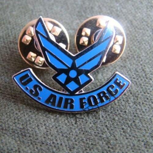 US AIR FORCE WINGS LAPEL PIN TIE TACK SMALL BADGE