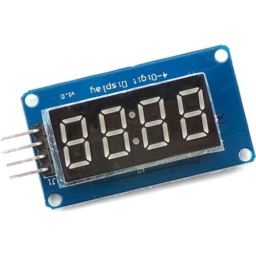 TM1637 4 Bits Digital LED Display Module For Arduino 7 Segment 0.36Inch Clock RED Anode Tube Four Serial Driver Board Pack