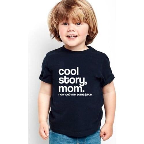 Cool Strong Mom Not Get Me Some Juice Summer Funny Kids Tshirt Boys Girls Short Sleeve Shirt Children Letter Print Tee Shirt