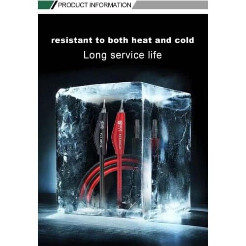 BST-030-JP 2000V 20A Superconducting Alligator Clip Test Lead Crocodile Clip Lab Test Cable with soft silicone for Multimeter