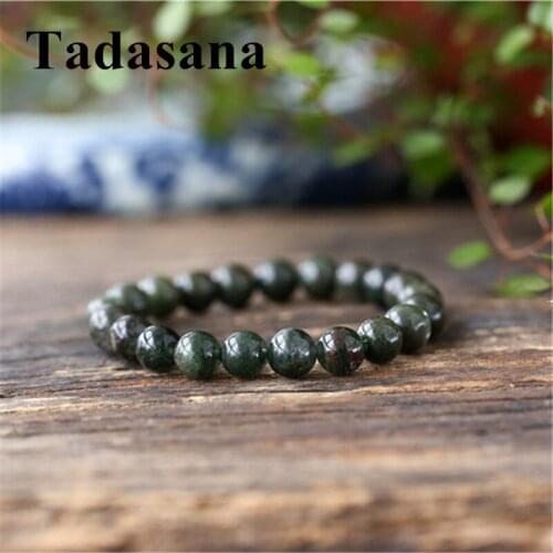 Green Phantom Ghost Charm Bracelet Women Accessories Natural Stone Bead Bracelet Men Jewelry Love Gift Healing Crystal Wholesale