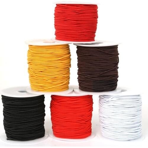 0.8/1/1.2/1.5mm Beading Elastic Thread Cord Rope Rubber Band Round Elastic Stretch Cord for DIY Bracelet Sewing Accessories