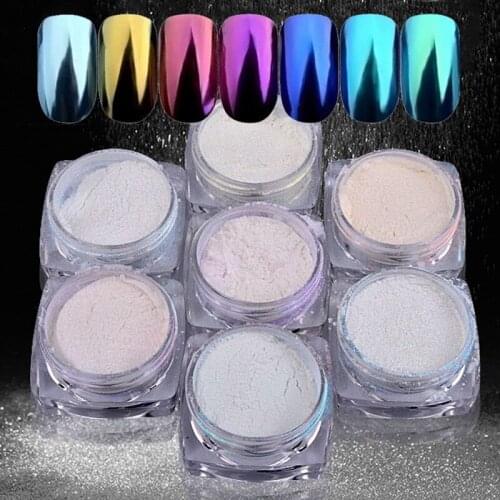 1 Box Pearl Sheall Chameleon Mirror Nail Powder Glitters DIY Shell Nail Art Chrome Pigment Dust Manicure Decoration
