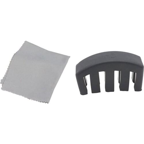 1 Pcs Microfiber Cleaning Polishing Polish Cloth & 1 Pcs Rubber Practice 5 Claws Cello Mute