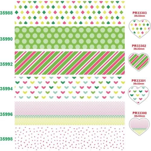 75mm printed grosgrain flower ribbon 35988